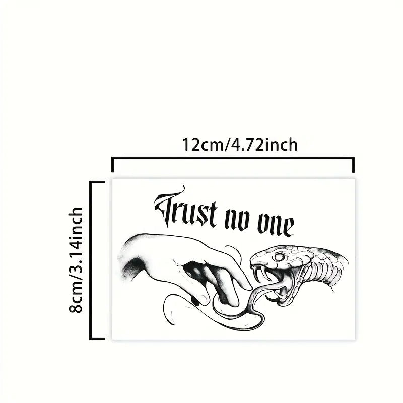 Tattoo Trust no one.